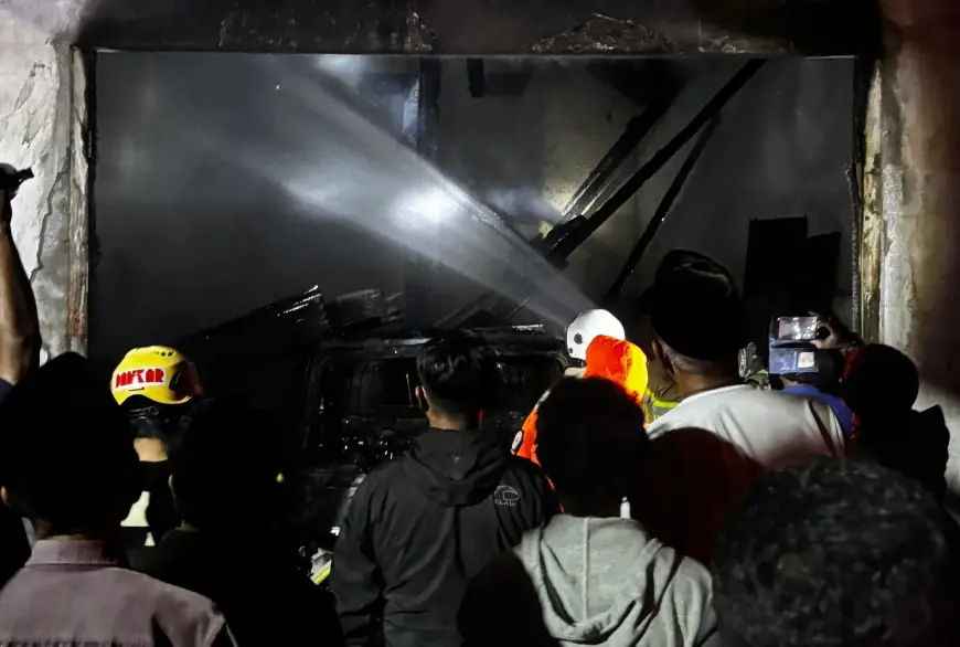 Korsleting Listrik, Gudang Bekatul di Sukosari Bondowoso Ludes Terbakar