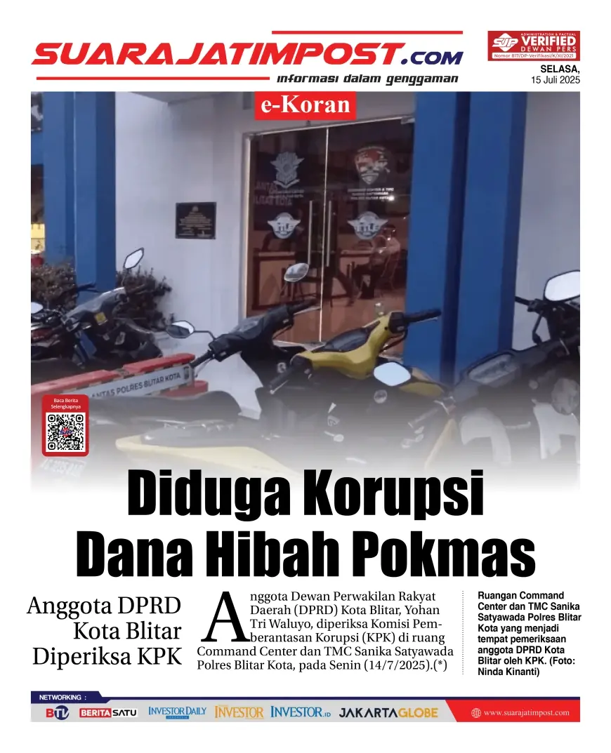 eKoran, Edisi Selasa, 15 Juli 2025