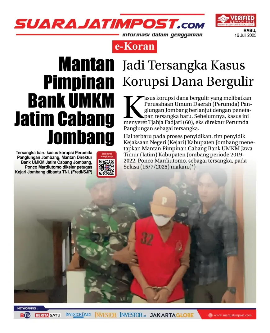 eKoran, Edisi Rabu, 16 Juli 2025