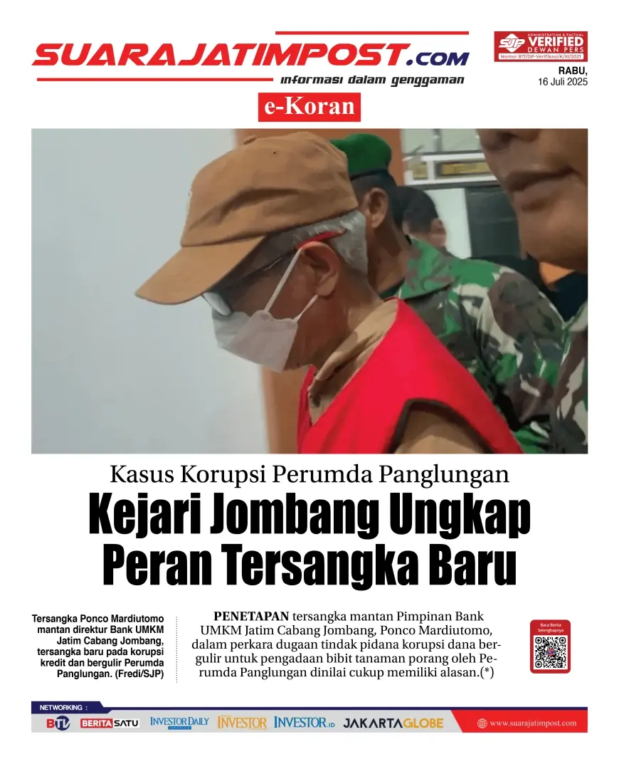 eKoran, Edisi Rabu, 16 Juli 2025