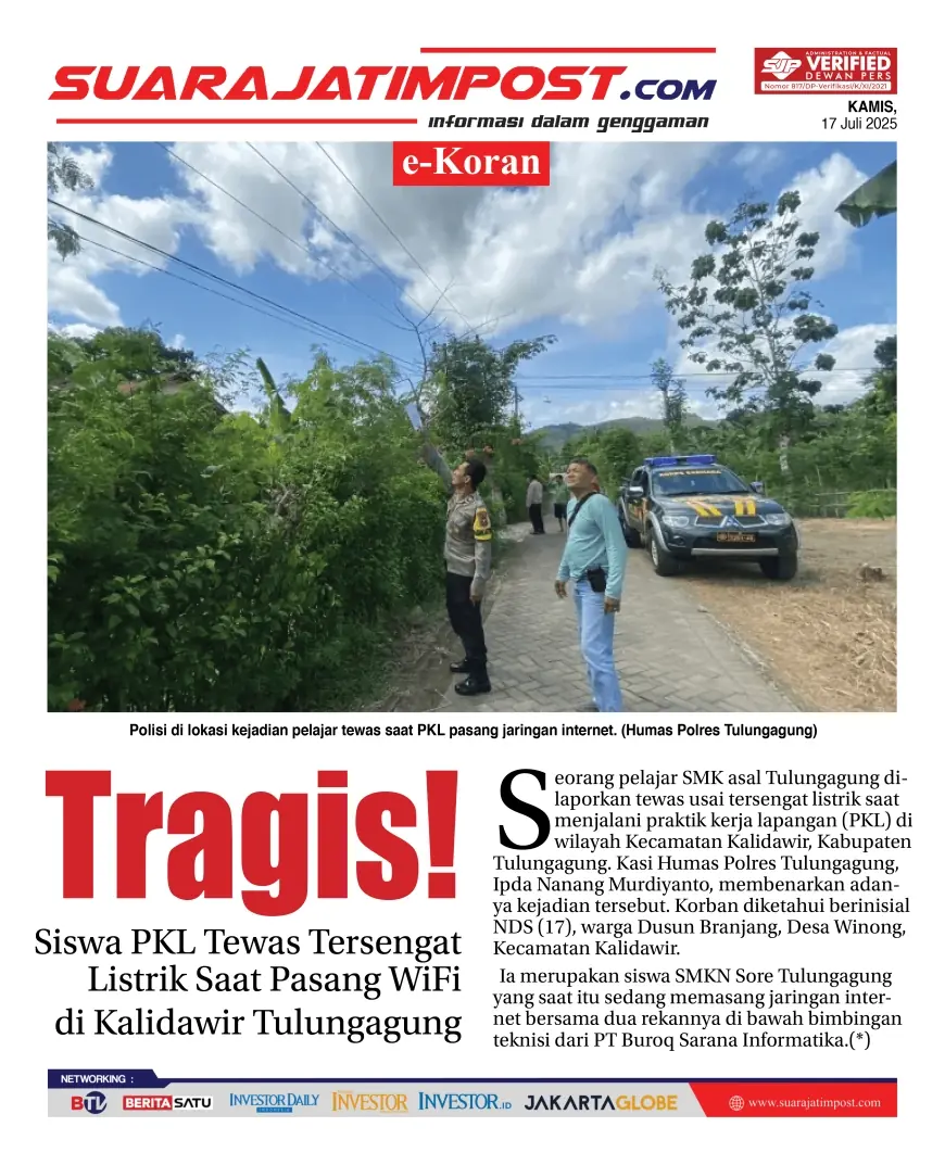 eKoran, Edisi Kamis, 17 Juli 2025