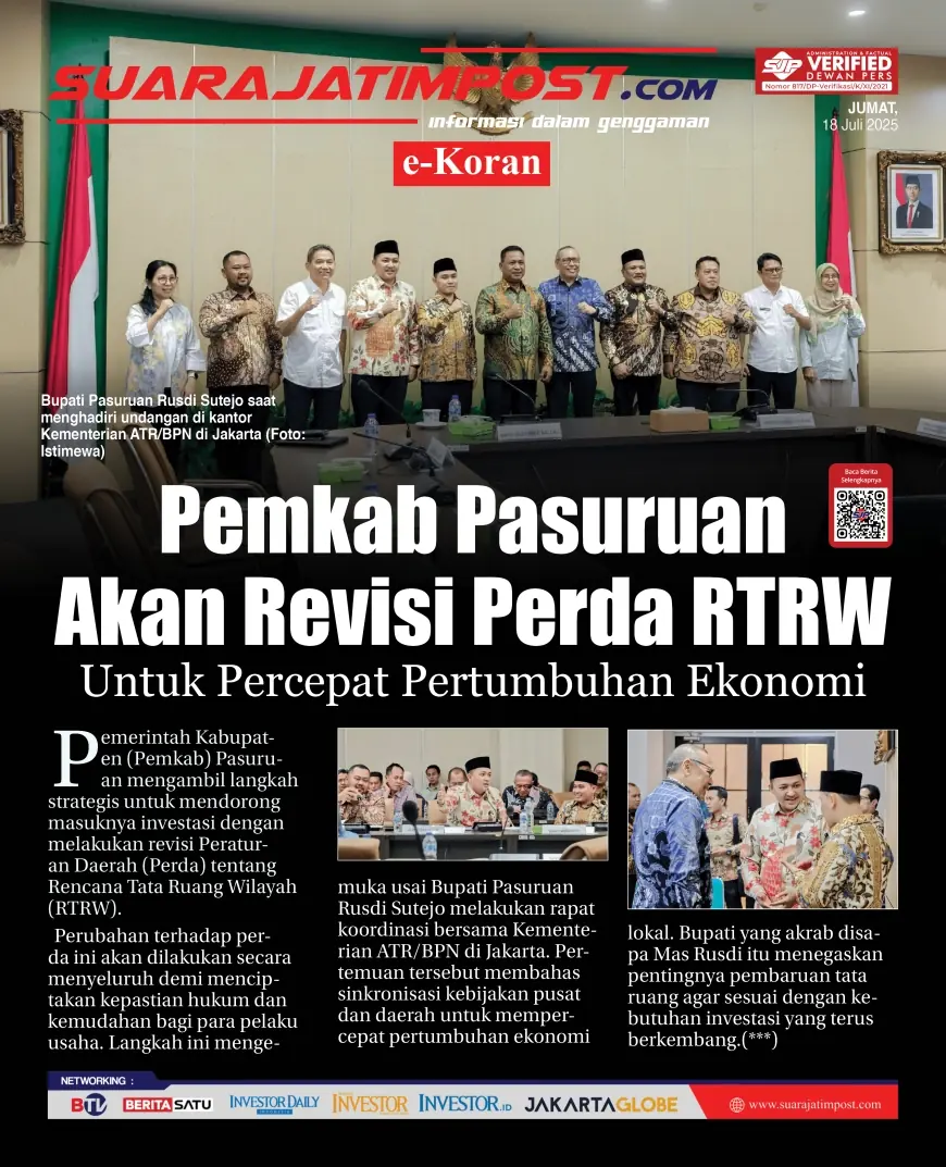 eKoran, Edisi Jumat, 18 Juli 2025