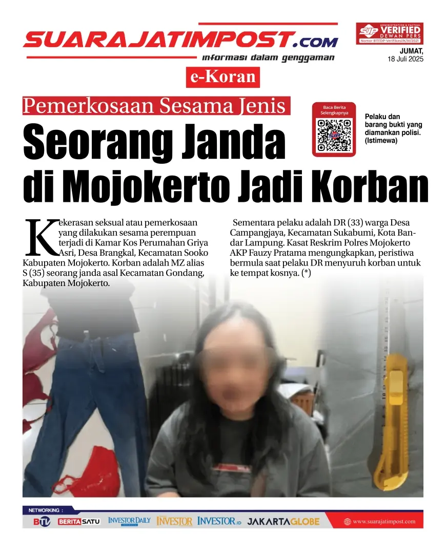 eKoran, Edisi Jumat, 18 Juli 2025