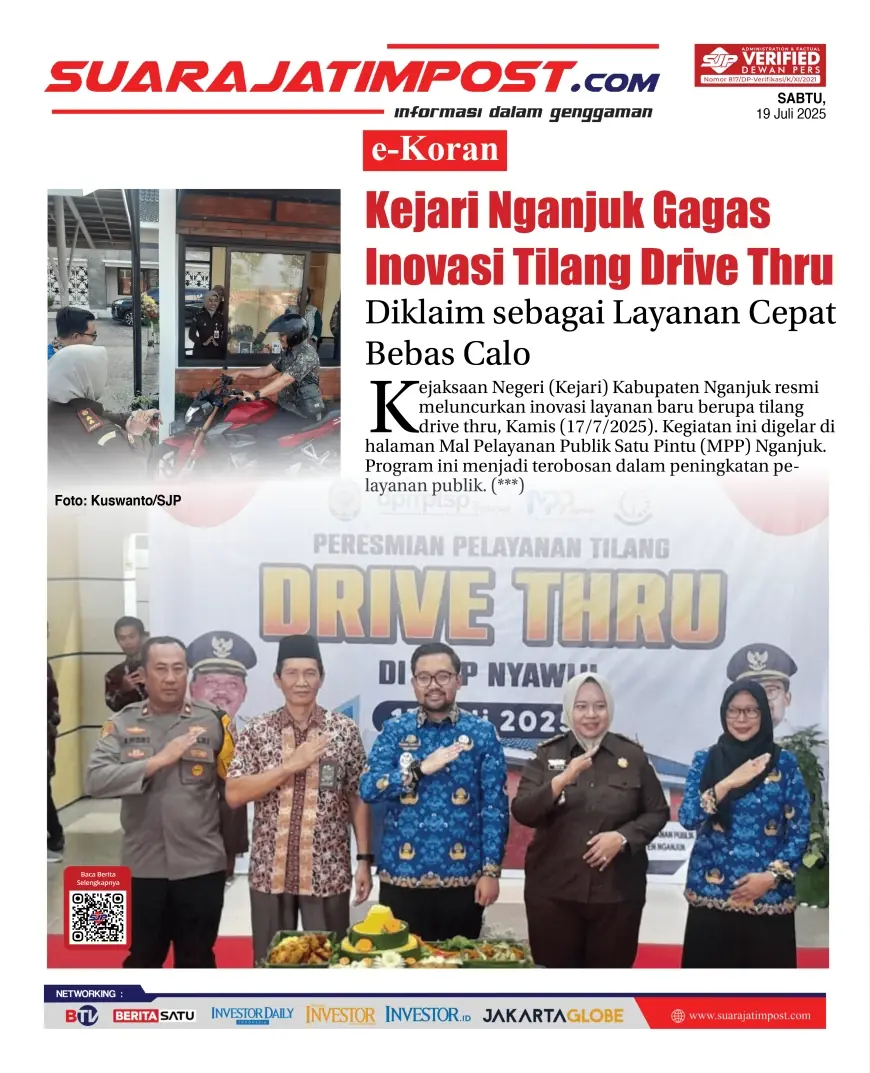 eKoran, Edisi Sabtu, 19 Juli 2025