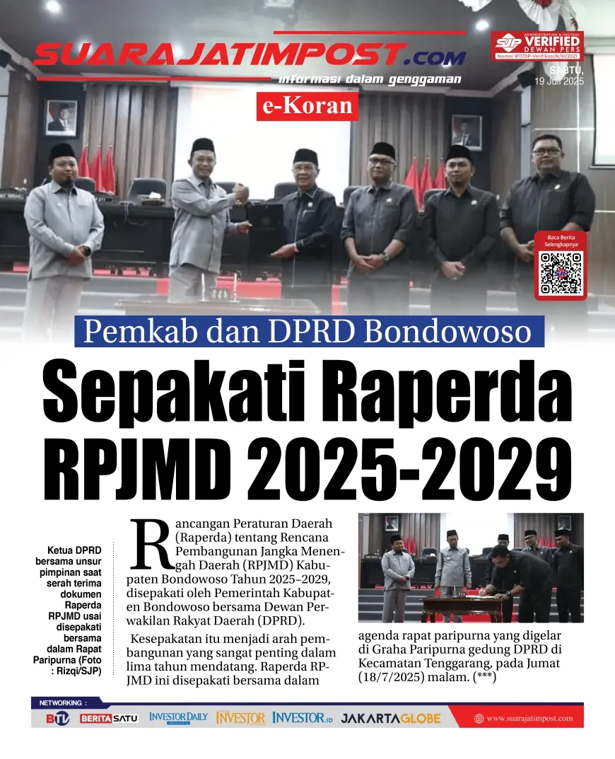 eKoran, Edisi Sabtu, 19 Juli 2025