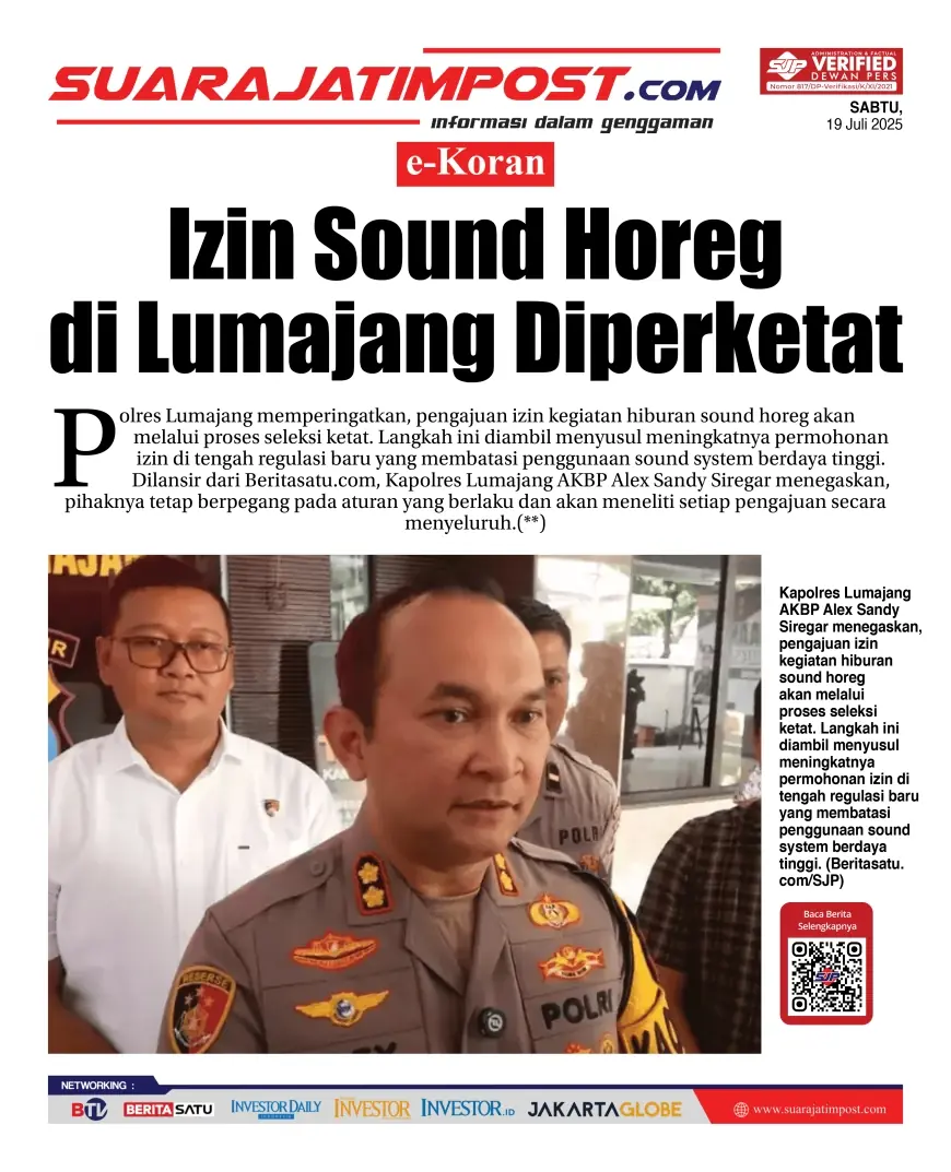 eKoran, Edisi Sabtu, 19 Juli 2025