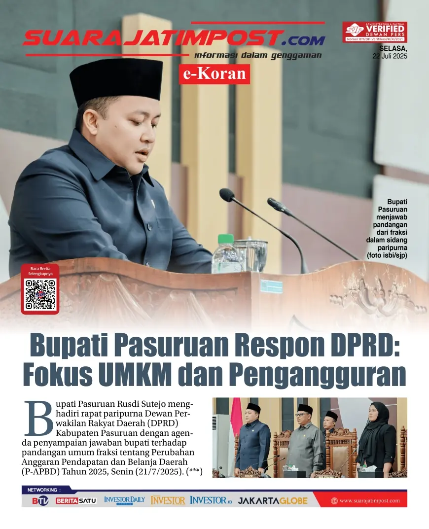 eKoran, Edisi Selasa, 22 Juli 2025