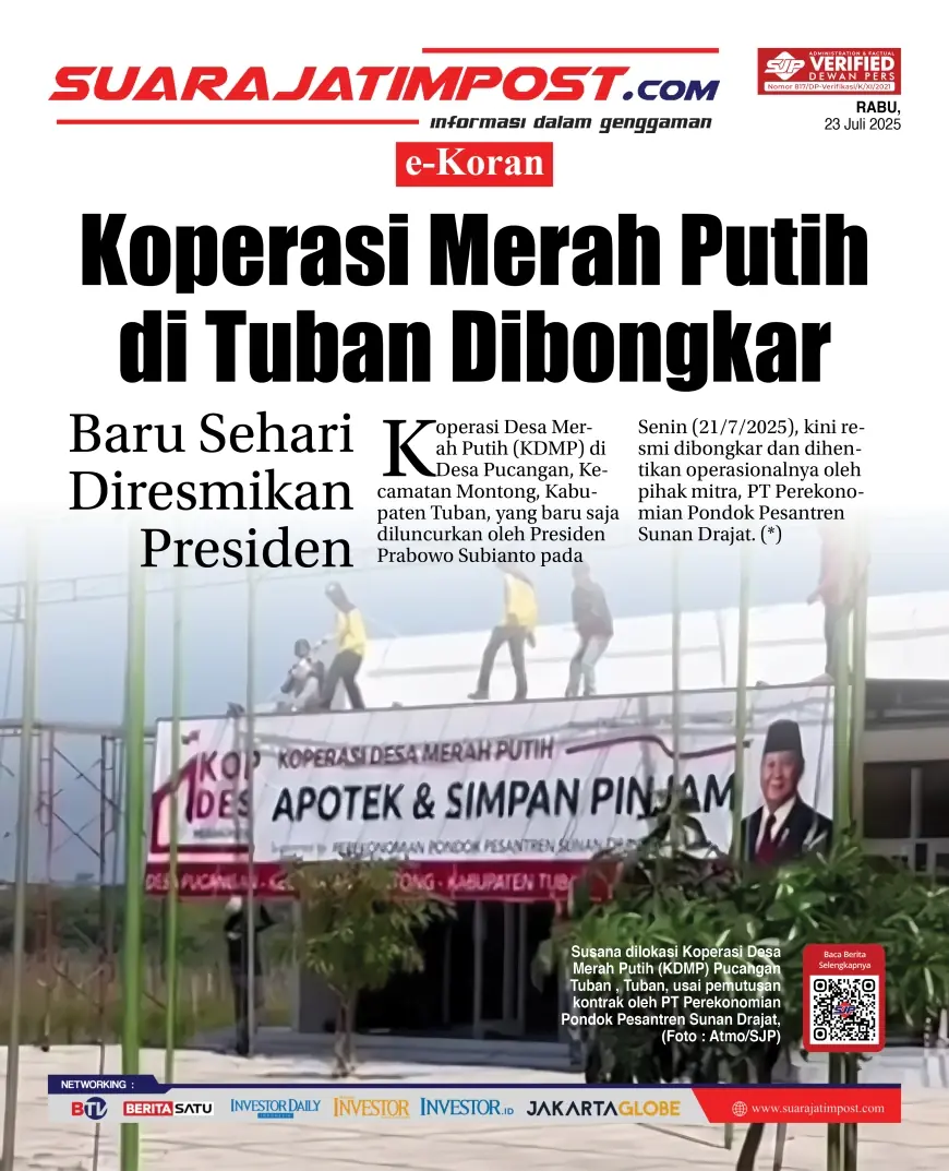 eKoran, Edisi Rabu, 23 Juli 2025