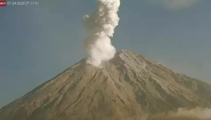 Gunung Semeru Kembali Erupsi, Warga Diminta Waspada Bahaya Susulan