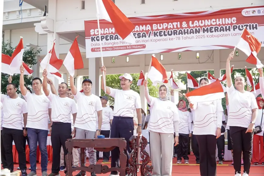 474 Koperasi Merah Putih Diresmikan, Lamongan Dorong Ekonomi Desa