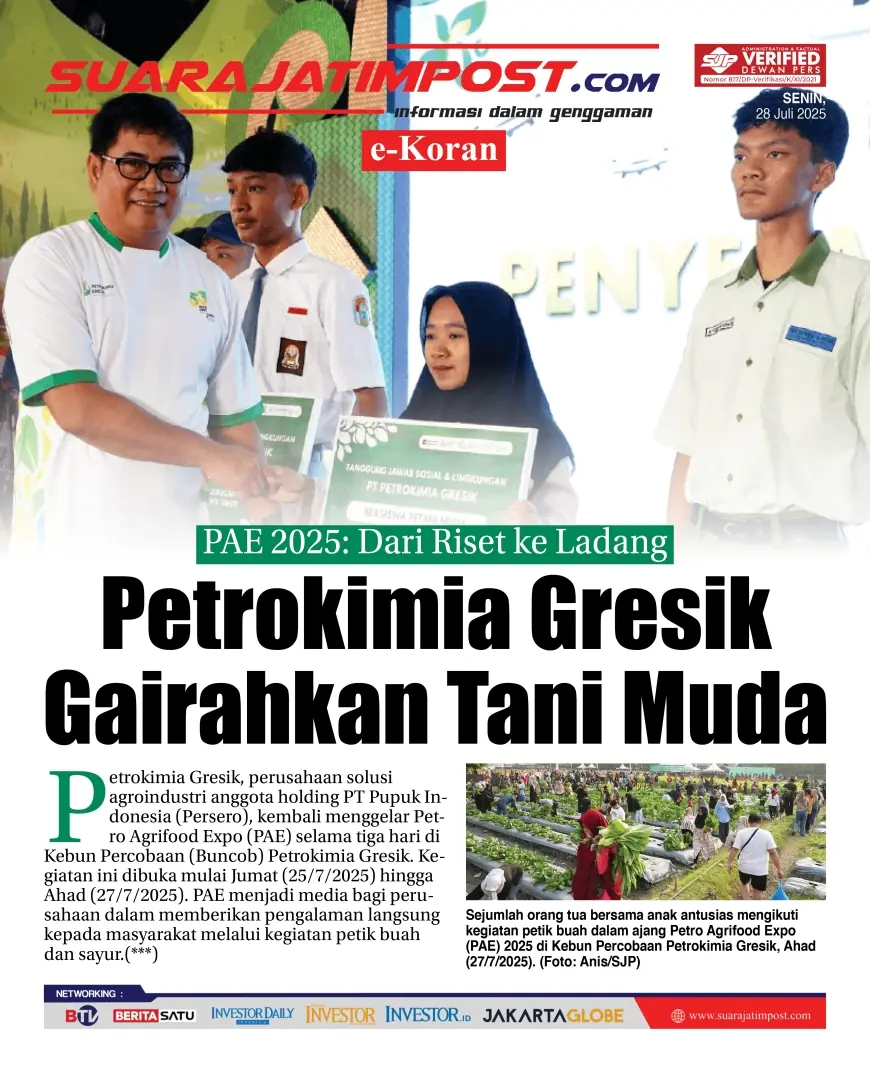 eKoran, Edisi Senin, 28 Juli 2025