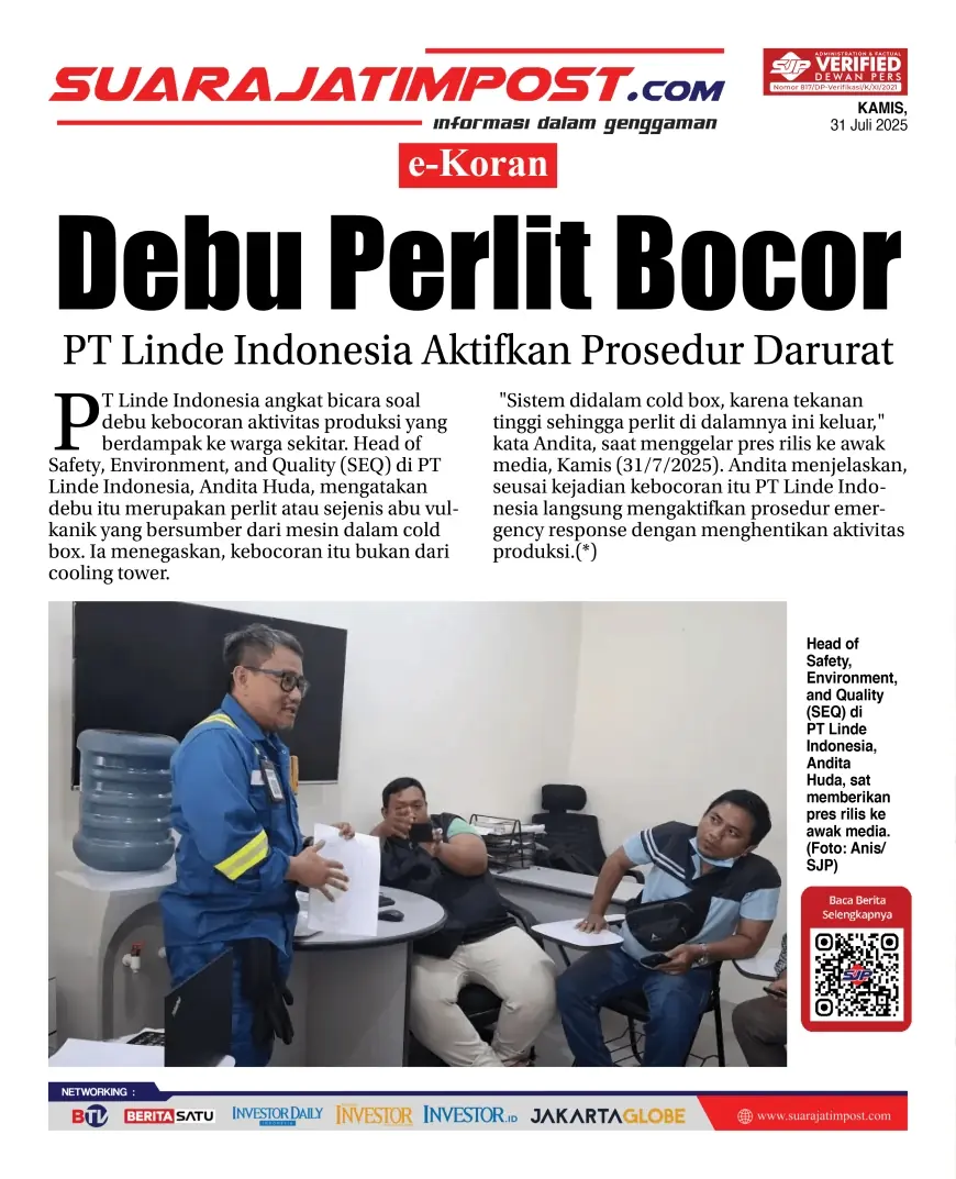 eKoran, Edisi Kamis, 31 Juli 2025
