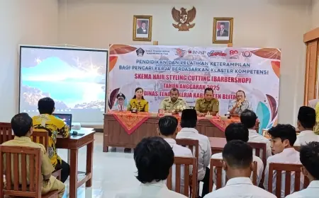 Pemkab Blitar Gelar Pelatihan Barbershop Bersertifikat BNSP di Era AI