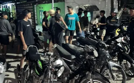 Bubarkan Aksi Balap Liar, Polisi Amankan 6 Remaja di Gresik