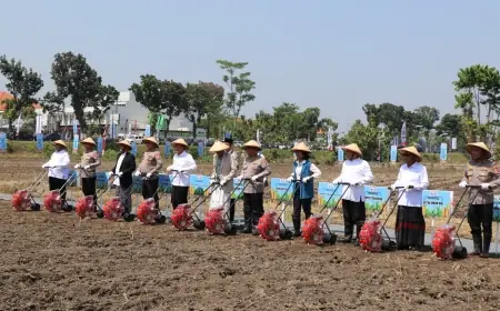 Ponpes Tebuireng Jombang Jadi Bagian Aksi Serentak Polri Tanam Jagung untuk Ketahanan Pangan