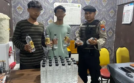 Penjual Miras di Kuwung Mojokerto Digulung, Pelaku Masih di Bawah Umur