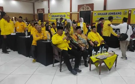 Terpilih Aklamasi, Andik Basuki Rahmat Kembali Pimpin DPD Golkar Jombang