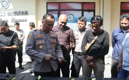 Cegah Pelanggaran, Wakapolres Nganjuk Cek Senjata Api Anggota Hingga Sanksi