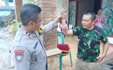 Plt Kades di Blitar Dibacok Tetangga karena Masalah Bakar Sampah