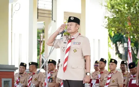 Bupati Lamongan Ajak Pramuka Cetak Generasi Muda Tangguh di HUT ke-64
