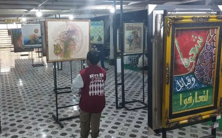 Pameran Lukisan Obor 6 di Kediri: Meluapkan Ekspresi dan Obat Rindu Seniman Lintas Kota