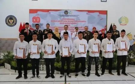 Lapas Probolinggo Berikan Remisi Umum dan Dasawarsa, 21 Napi Langsung Bebas