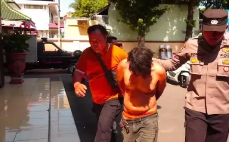 Curi Motor saat Gerak Jalan HUT RI, Pria Lumajang Bonyok Diamuk Massa