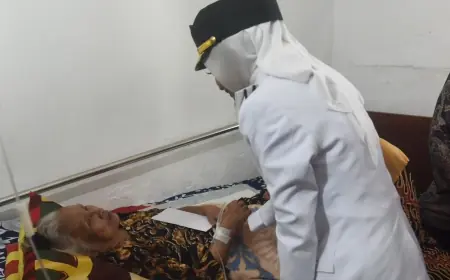 Kunjungi Perintis Kemerdekaan, Wali Kota Kediri Beri Apresiasi dan Tali Asih