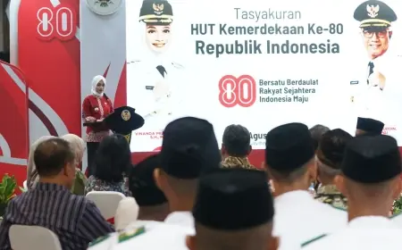 Gelar Malam Tasyakuran, Wali Kota Kediri Apresiasi Seluruh Pihak di HUT 80 RI