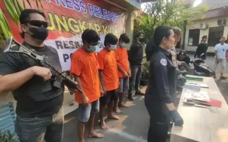 Polisi Surabaya Tangkap Komplotan Curanmor Libatkan Anak di Bawah Umur