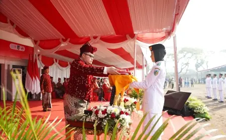Upacara Kemerdekaan Ke-80 RI, Mas Dhito Ajak Masyarakat Jaga Spirit Perjuangan Pahlawan