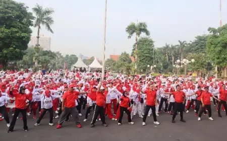 Bank Jatim dan Pemkot Surabaya Gelar Senam Lansia, Perkuat Kepedulian Sosial