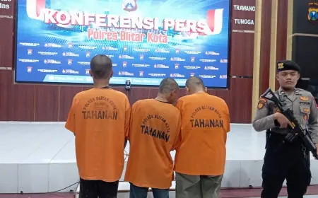 Polisi Tetapkan 3 Tersangka Kasus Penganiayaan Pria di Karangsari Kota Blitar