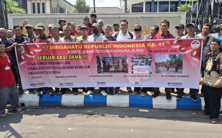 Komite Juang Reforma Agraria Tolak Pembangunan Makam Modern Shangrila Memorial Park di Tulungagung