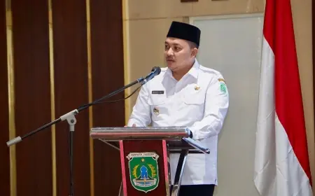 Satgas Percepatan Pencapaian Indikator Kinerja Daerah Resmi Dikukuhkan, Mas Rusdi Berharap Pertumbuhan Ekomoni Bisa Terealisasi dengan 33 Program Kerja