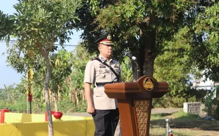 Peringati Hari Juang Polri, Wakapolres Nganjuk Ingatkan Anggota Jaga Nama Baik Institusi