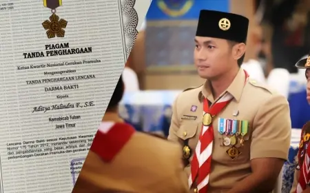 Bupati Tuban Terima Penghargaan Lencana Darma Bakti dari Kwarnas Gerakan Pramuka