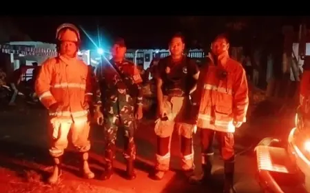 Ditinggal Pemiliknya, Rumah di Nganjuk Ludes Terbakar
