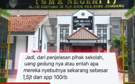 Dewan Pendidikan Jombang Soroti Dugaan Pungutan Berkedok Iuran Sekolah