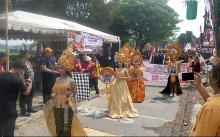 Pawai Budaya, Kreativitas Warga Banaran Pukau Warga Kertosono, Diikuti Seribuan Peserta dan Beragam Komunitas