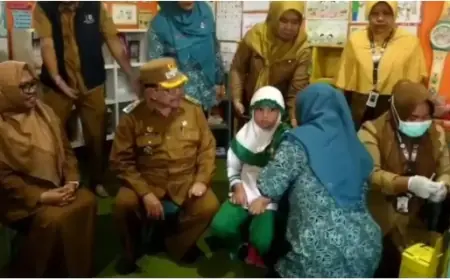 KLB Campak di Sumenep, Dinkes Gerakkan Vaksinasi Massal ke Sekolah TK dan PAUD