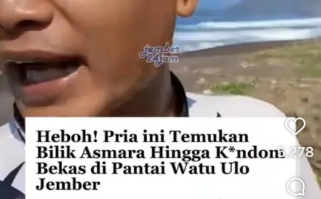 Viral 'Bilik Asmara' dan Kondom di Pantai Watu Ulo Jember, Polisi Turun Tangan