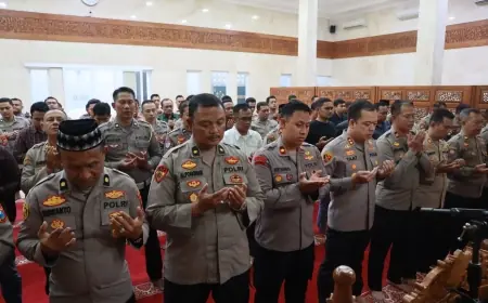 Polres Tulungagung Gelar Salat Gaib untuk Affan Kurniawan yang Tewas Dilindas Mobil Brimob