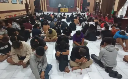 Penyerangan Mapolres Blitar Kota, 143 Orang Diamankan, Polisi Pastikan bukan Massa Demonstrasi