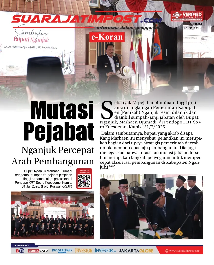 eKoran, Edisi Jumat, 1 Agustus 2025