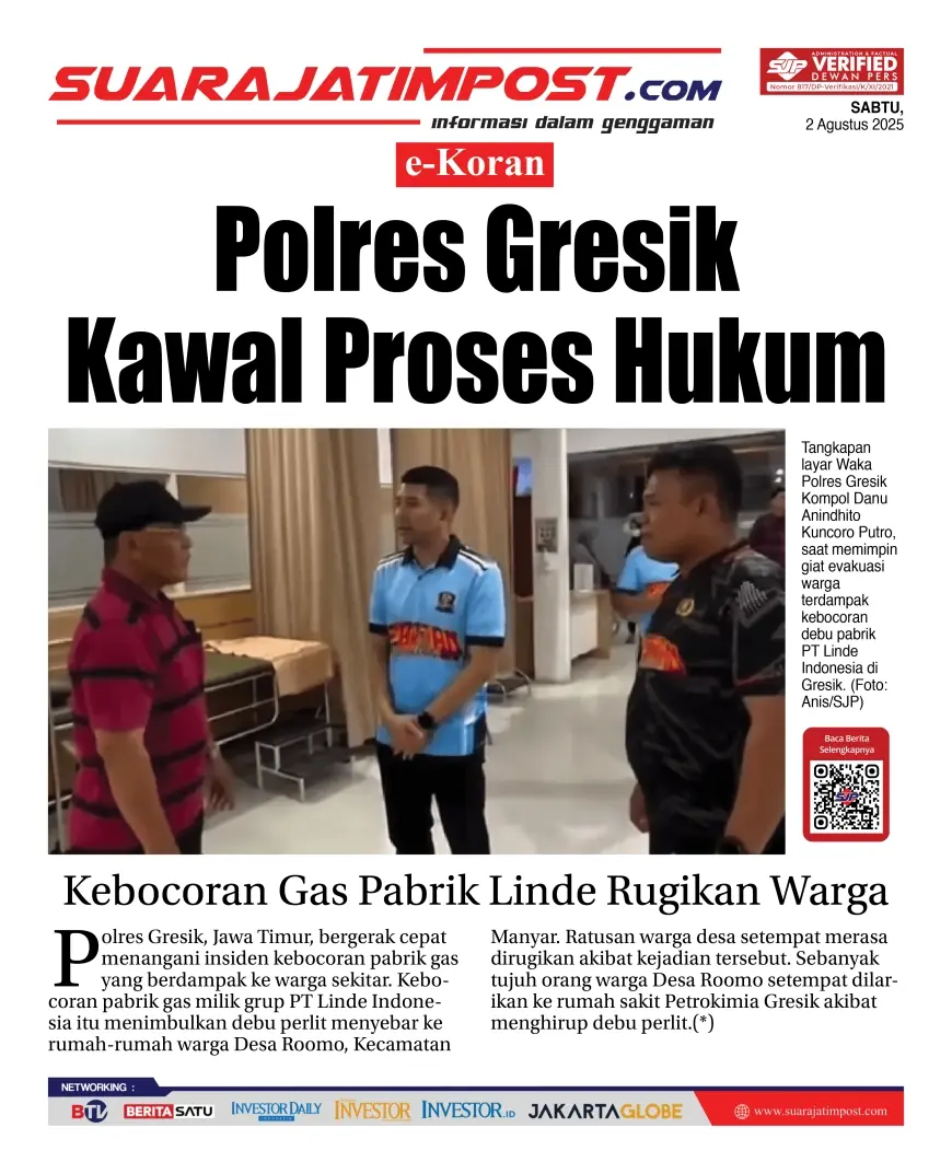 eKoran, Edisi Sabtu, 2 Agustus 2025