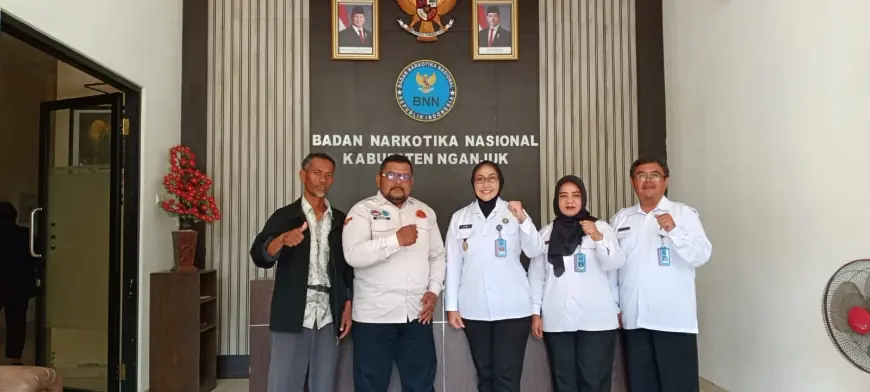 Ketua LRPPN Bhayangkara Indonesia DPD Nganjuk Sharing Pencegahan Narkoba Bareng BNN