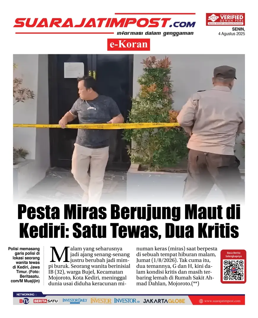 eKoran, Edisi Senin, 4 Agustus 2025