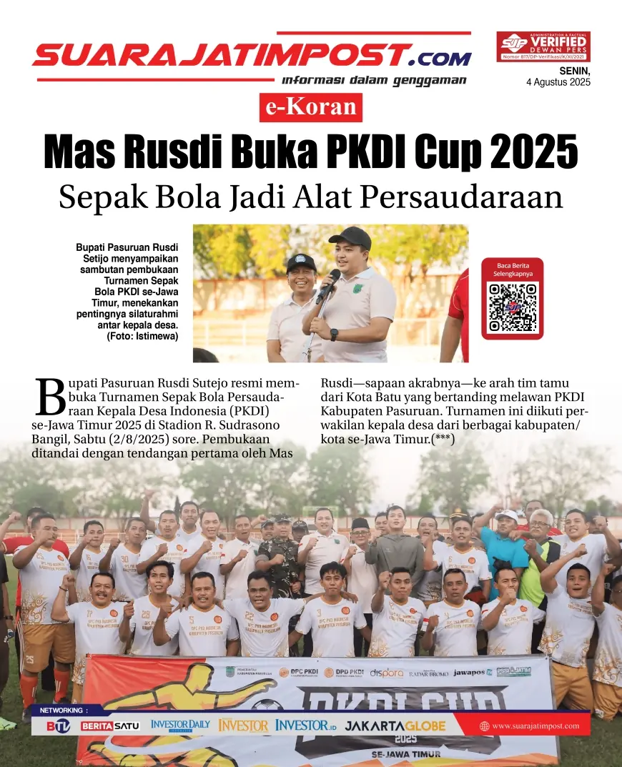 eKoran, Edisi Senin, 4 Agustus 2025