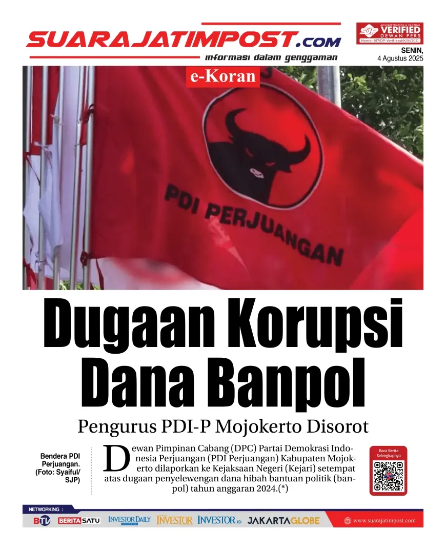 eKoran, Edisi Senin, 4 Agustus 2025